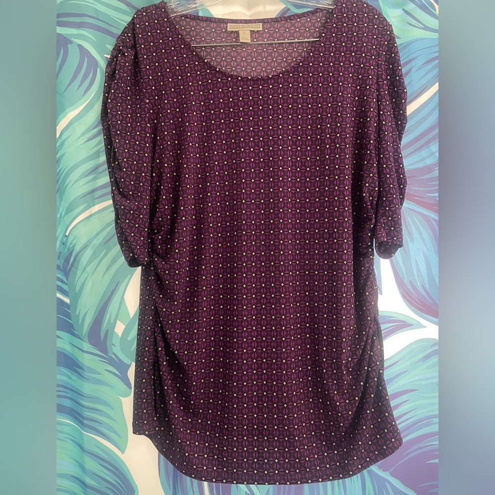 Dana Buchman Geometric Blouse